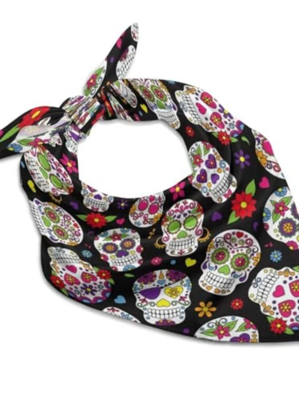 Silk Satin Square Head Scarf for Women Hair Wrap Bandana Hand Rolling Edge
